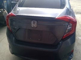 2016 HONDA CIVIC, GRAY, EX-L MODEL, 1.5L TURBO, AT.  A25189